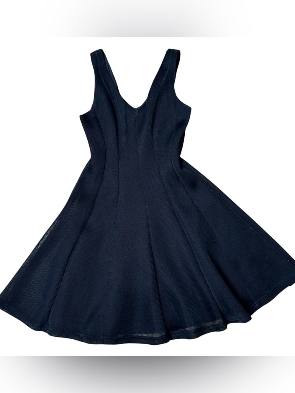 Black Mesh Sleeveless Dress